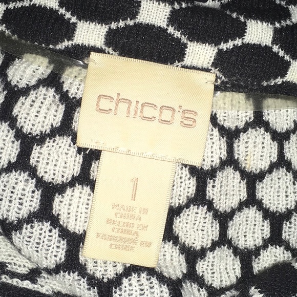 Chico’s Black and White Sweater - Picture 6 of 9
